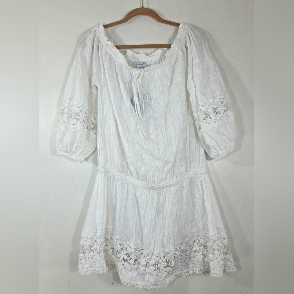 NEW CARTOLINA NANTUCKET ALBA COVER UP DRESS.